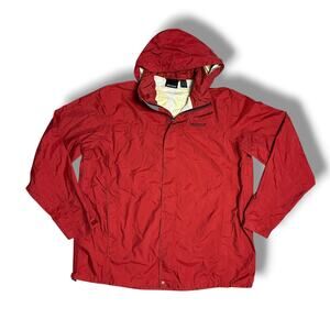MARMOT PreCip Windbreaker Rain Jacket Hooded Shell Model 41200 Brick Red XXL